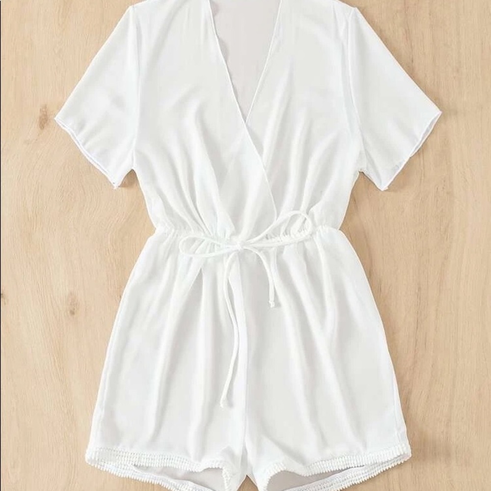 Chiffon Tie Cover Up Bodysuit